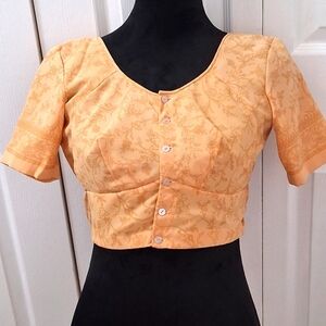 Milk Maid Peach Cropped Top